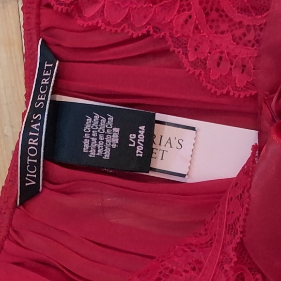 Victoria's Secret pleated babydoll red NWT size L - Picture 3 of 7